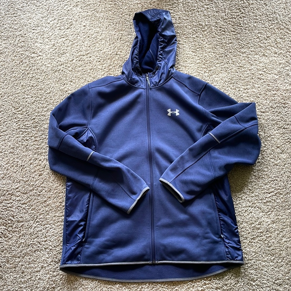 Under Armour Men's Blue Hooded Jacket